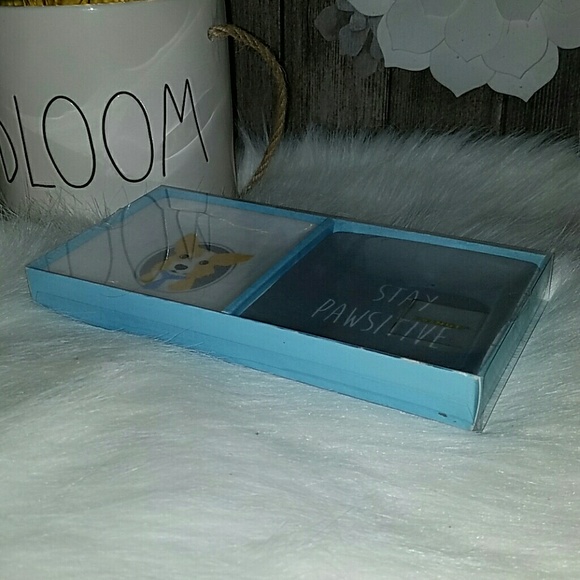 Fringe stay pawsitive set of two porcelain tray - Picture 4 of 4